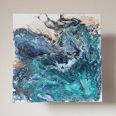 Рисование жидким акрилом