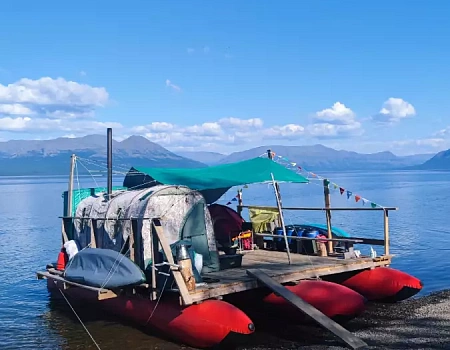 В сердце Сибири - 9 дней на плоту по озеру Лама.Фото 8