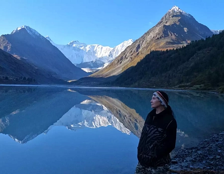Подъем на Голубое озеро вдоль ледника Большой Актру.Фото 3