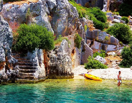 Водный поход вдоль побережья древний Ликии..Фото 7